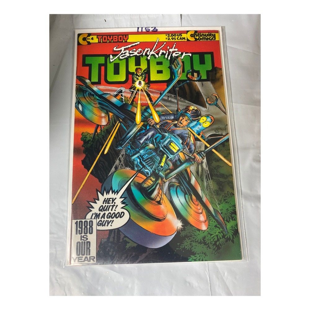Jason Kriter Toyboy #4 Continuity Comics 1988 Copper Age‎ Superhero Sci-Fi